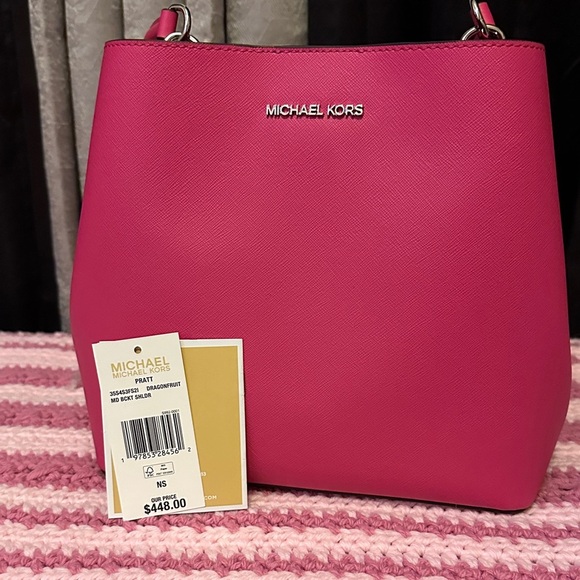 Michael Kors Pink Vibrant Shoulder Bag - Picture 4 of 6